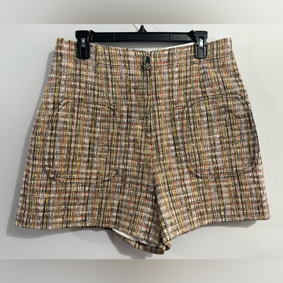 Sandro Tweed High Waist Shorts Womens Size 42 (US 10) - Picture 2 of 5